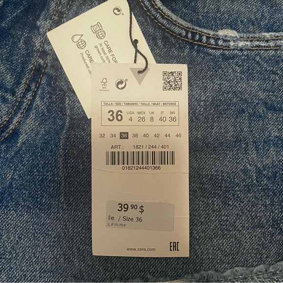 Zara denim shorts 1821/244/401 - Picture 5 of 9